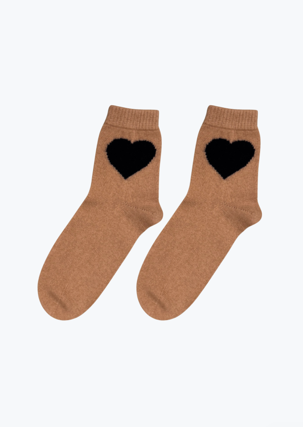 Jumper1234 Cashmere Heart Socks in Stone