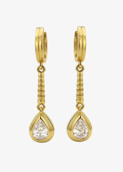 howl fine jewelry Lennox Drop Earrings with Pear Diamonds