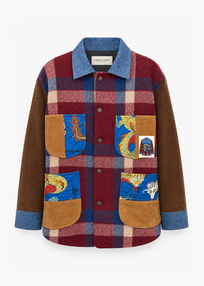 La Prestic Ouiston womens Jen Patchwork Plaid Jacket
