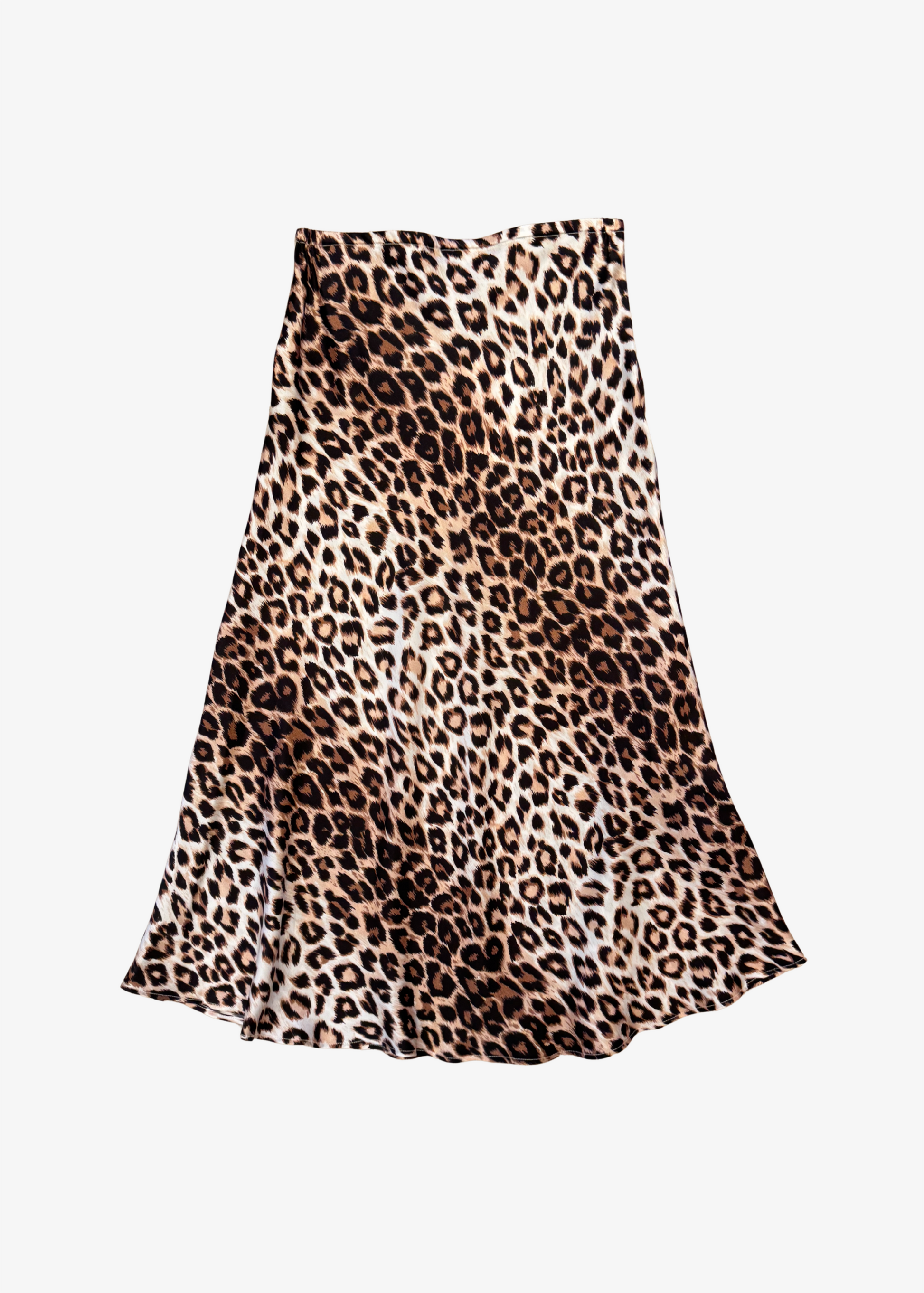 La Prestic Ouiston womens Silk Twill Nola Panther Midi Skirt