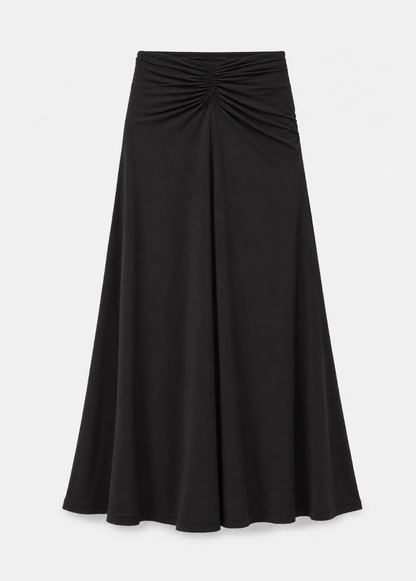 Maria Cher Tigre Harlee Midi Skirt in Black Jersey