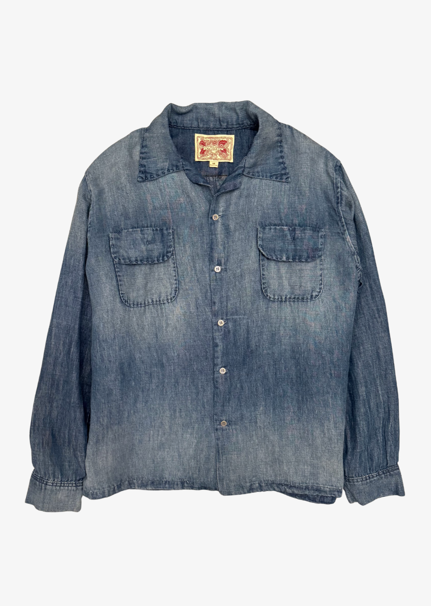 Monostereo mens Morrison Hemp Chambray Shirt