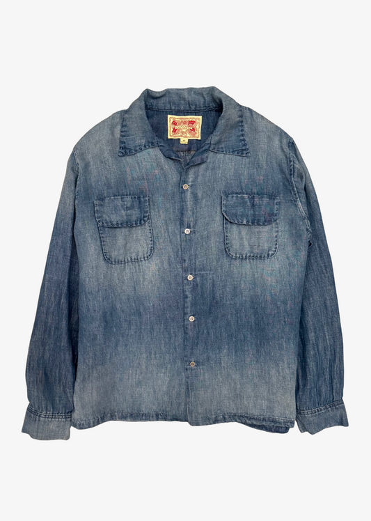 Monostereo mens Morrison Hemp Chambray Shirt