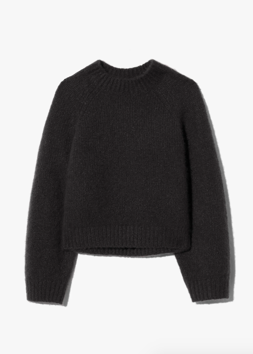 Nili Lotan womens cashmere Tomaso Sweater in Black