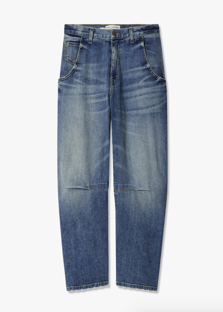 Nili Lotan womens denim Emerson Jean in Classic Wash