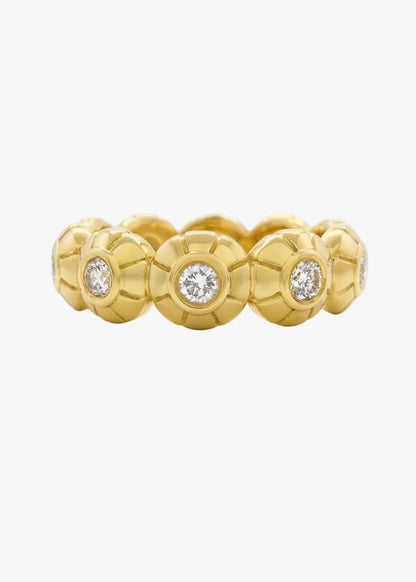 howl fine jewelry 18k yellow gold Obo Eternity Band with Diamonds