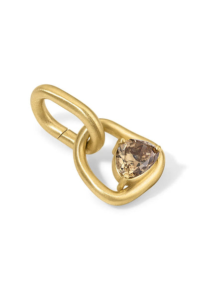 One-of-a-Kind Form Pendant with Trillion Champagne Diamond