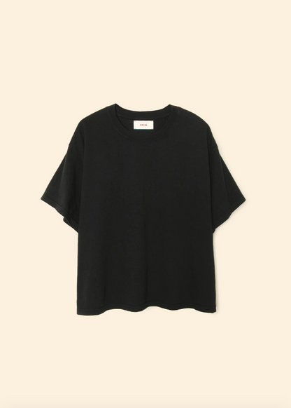 Palmer Boxy Tee in Black
