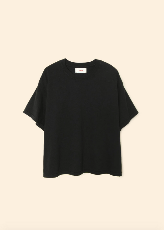 Palmer Boxy Tee in Black
