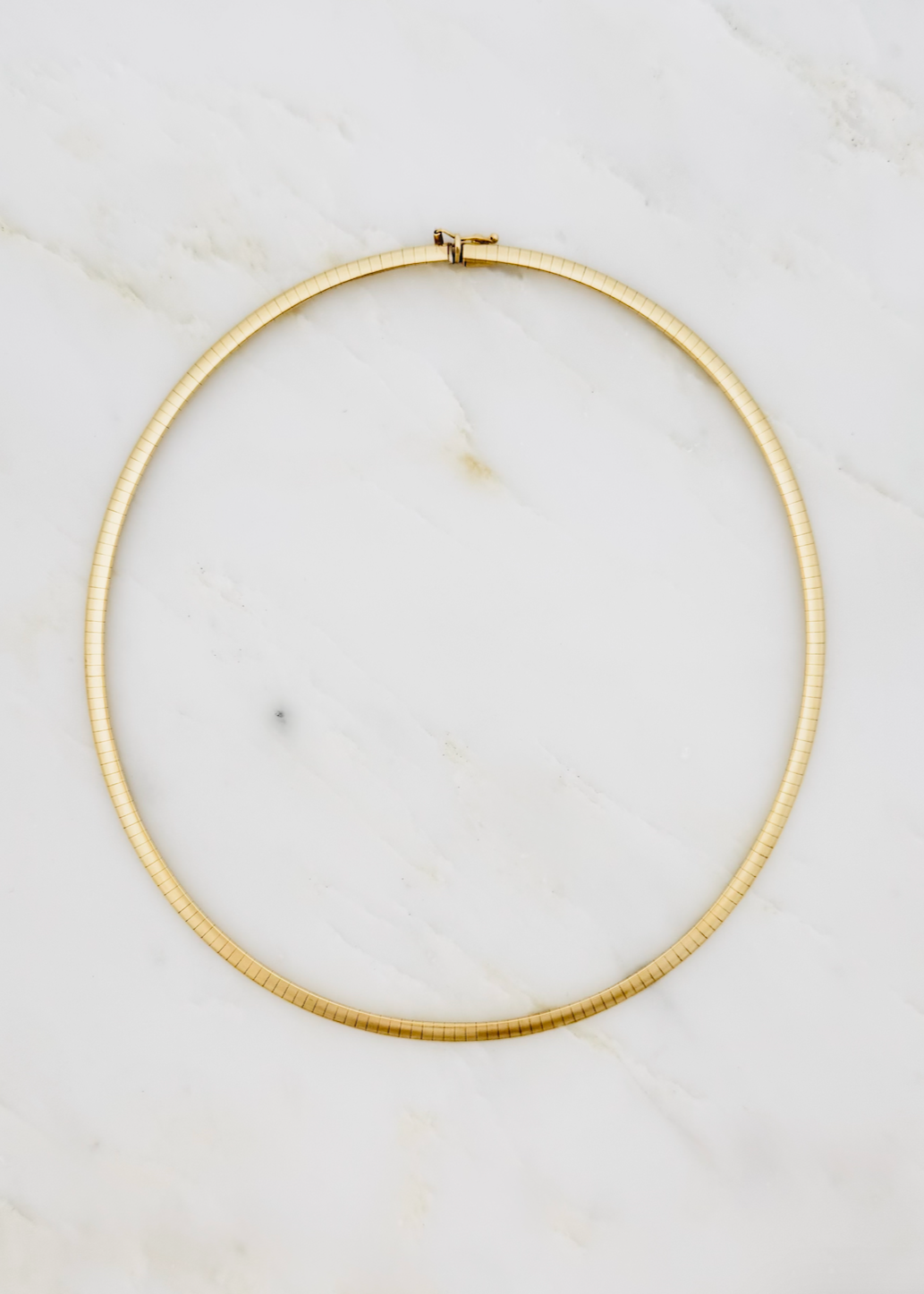 Retrouvai fine jewelry 14k yellow gold Omega Chain Necklace