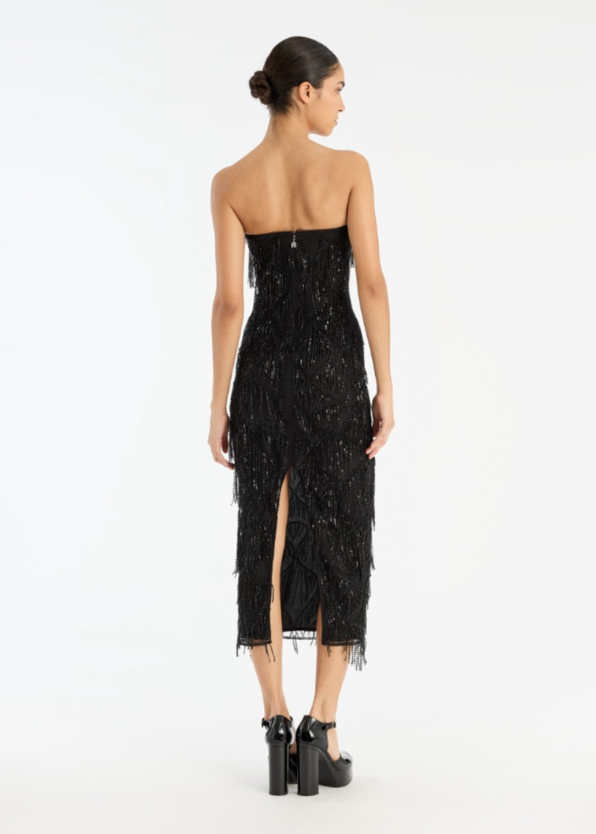 Person wearing Rotate Birger Christensen Sequined Mini Tube Dress