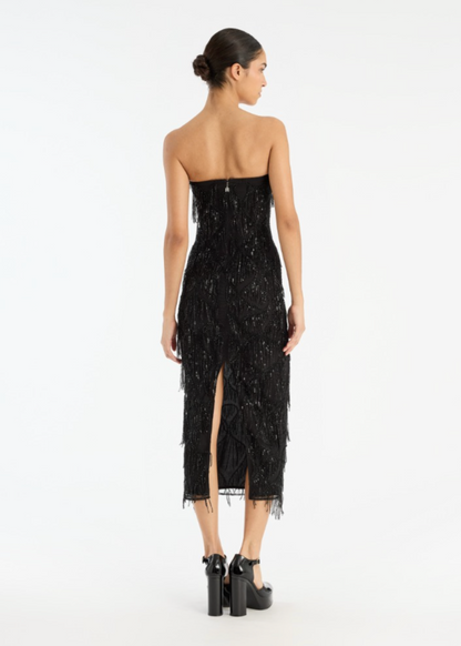 Person wearing Rotate Birger Christensen Sequined Mini Tube Dress