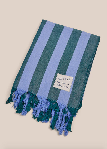 SABAH Turkish Peshtemal Towel Cotton Stripe