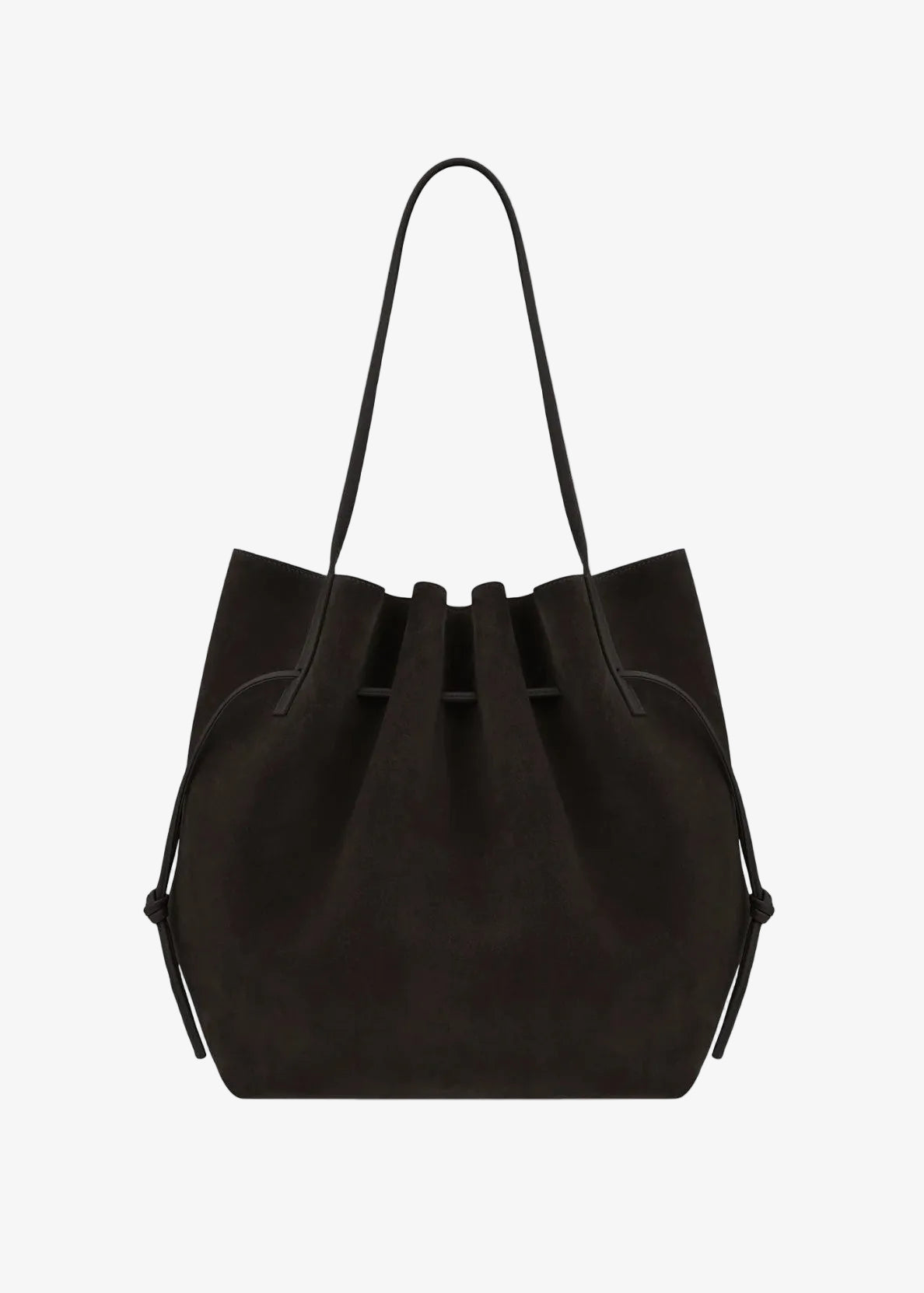yuzefi Scallop Tote in Ganache Suede