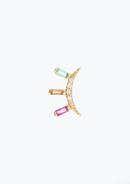 SCOSHA Fine jewelry Ariel Rainbow Gemstone Moonbeam Stud