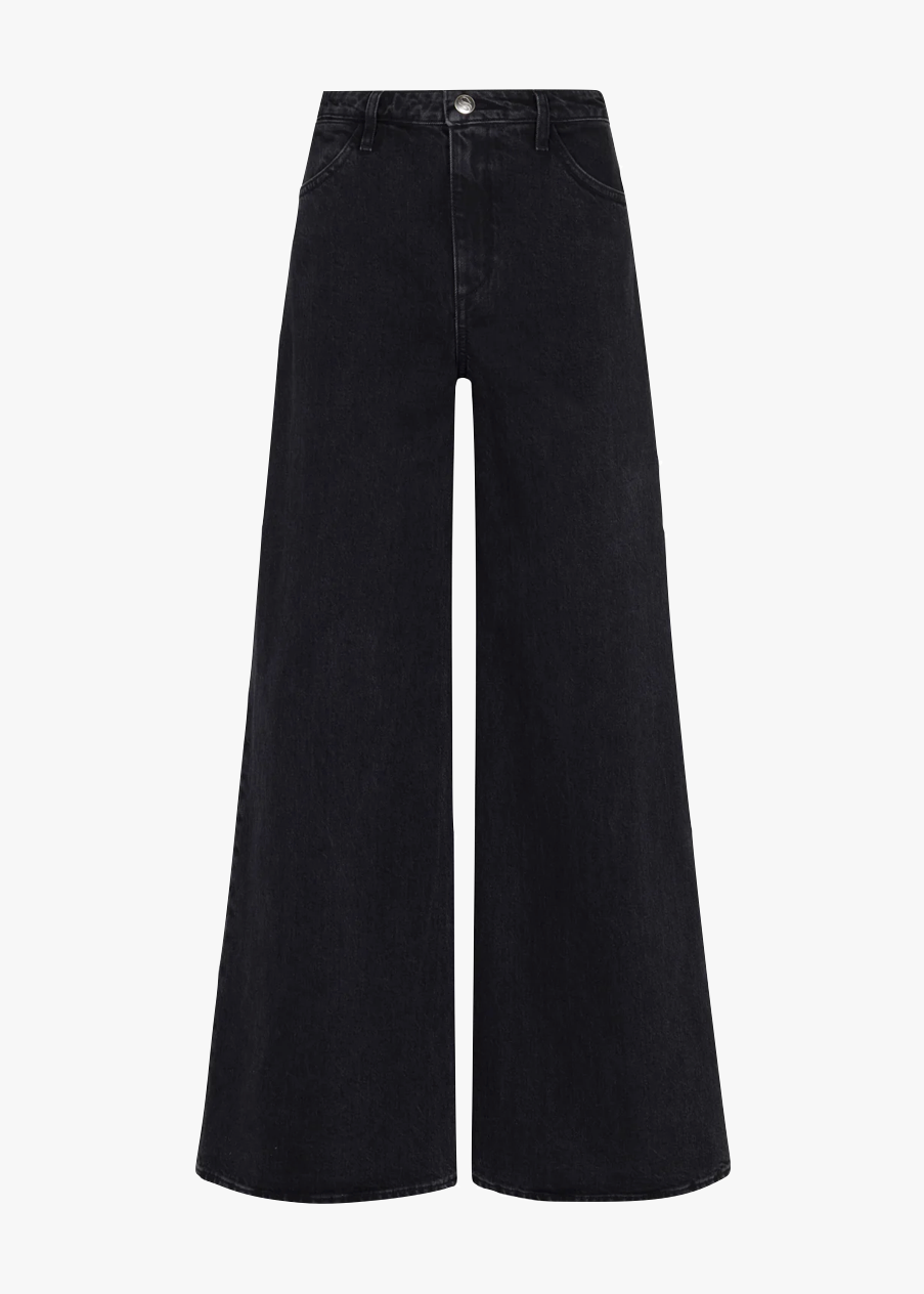 SPRWMN 5 Pocket Wide Leg Jeans in Jones Wash