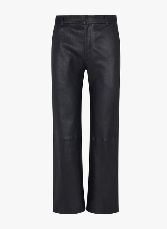 SPRWMN Cropped Baggy Trousers in Navy