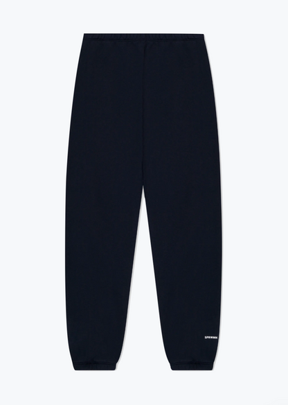 SPRWMN Mini Logo Sweatpants in Navy Cotton