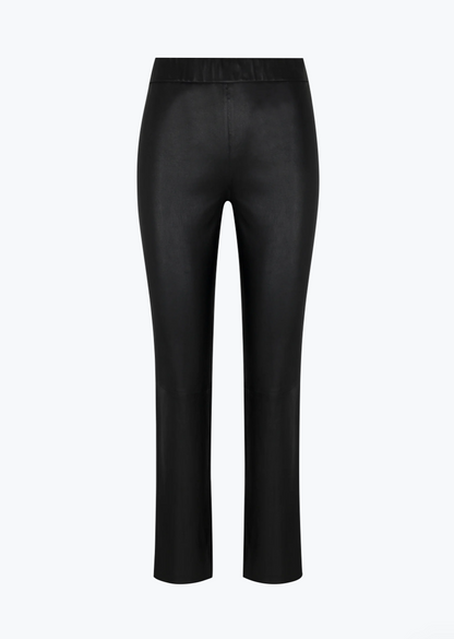 SPRWMN womens Sophia Pull On Leather Legging in Black
