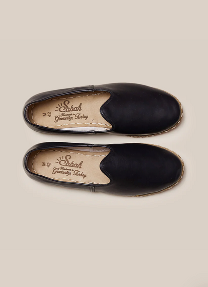 Sabah Mens Beirut Black Leather Shoe