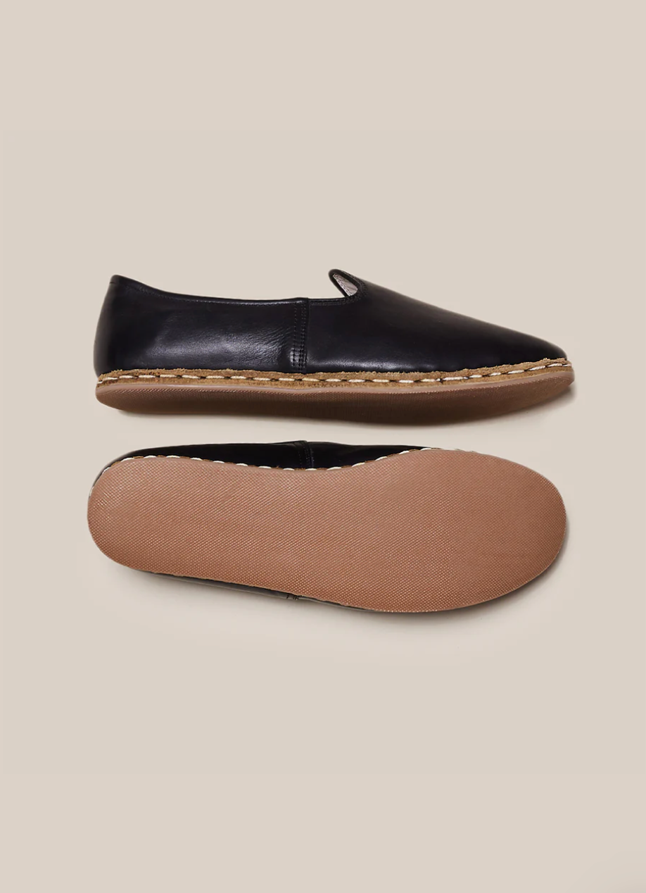 Sabah Mens Beirut Black Leather Shoe