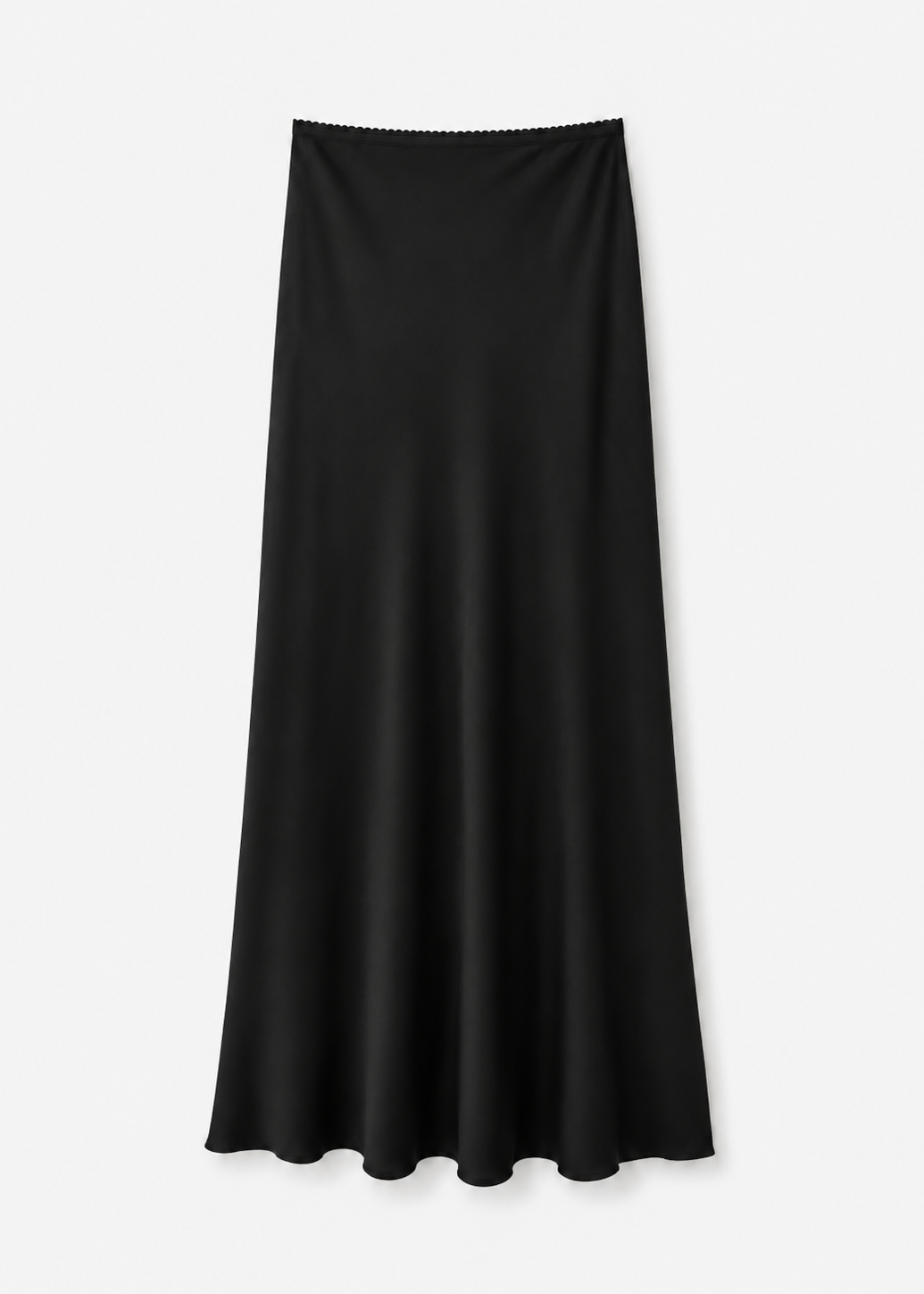 Sablyn Grace Scallop Trim Bias Cut Maxi Skirt