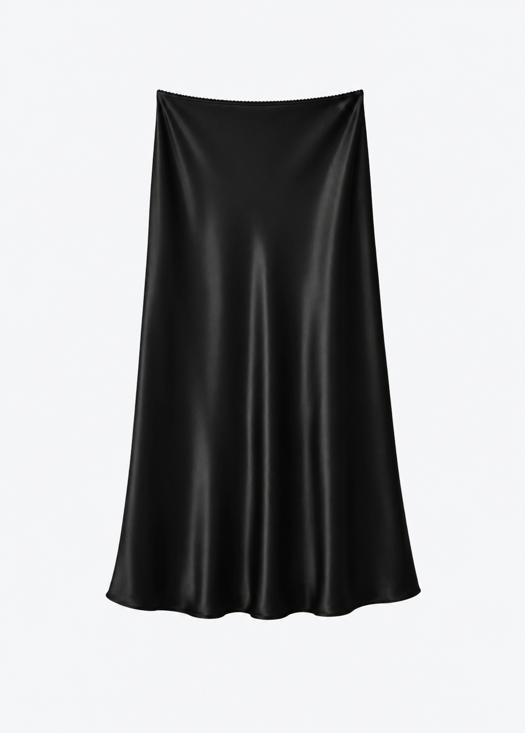 Sablyn Miranda Silk Midi Skirt in Black