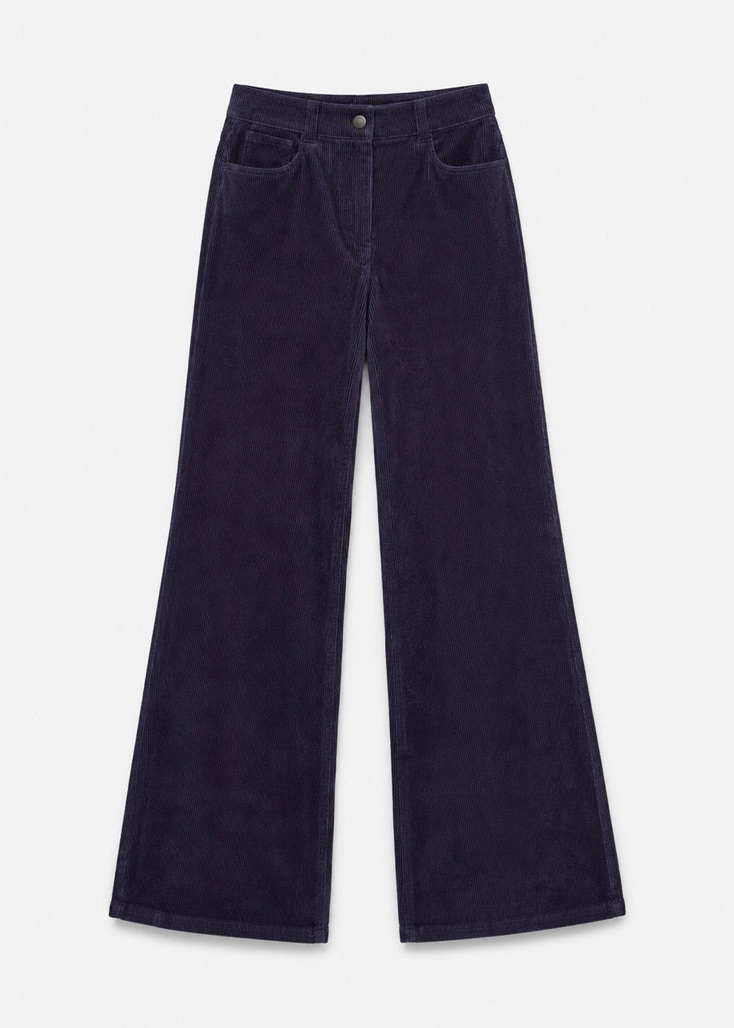 Saint Art womens Aron Corduroy Flared Pants in Navy