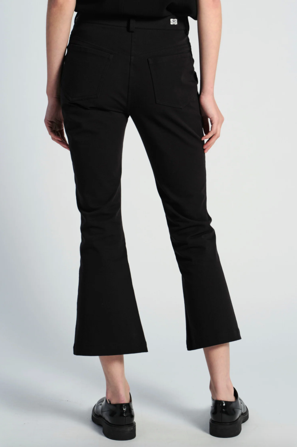 Person wearing Saint Art womens Preston Compact Stretch Pant Black