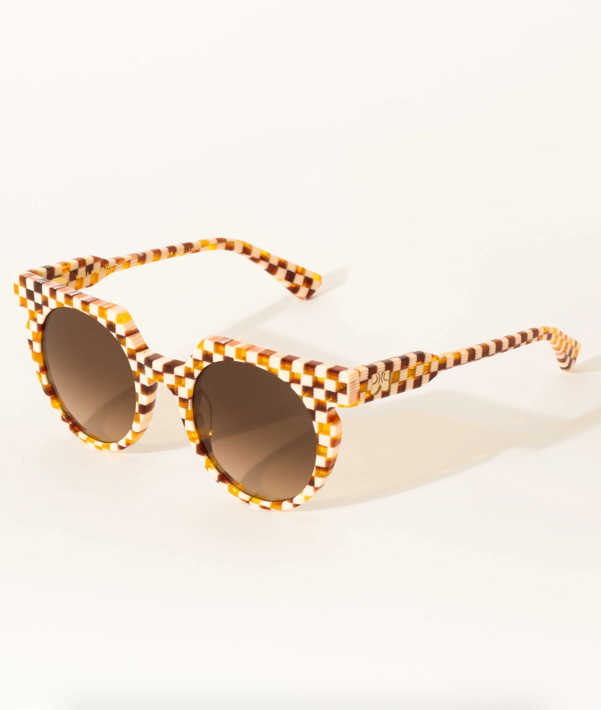 Sardine Sunglasses The Aster in Toasted Moxie Checker