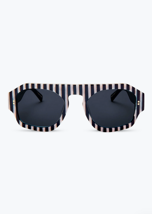 Sardine sunglasses acetate The Louie Aviator in Front Row Stripe