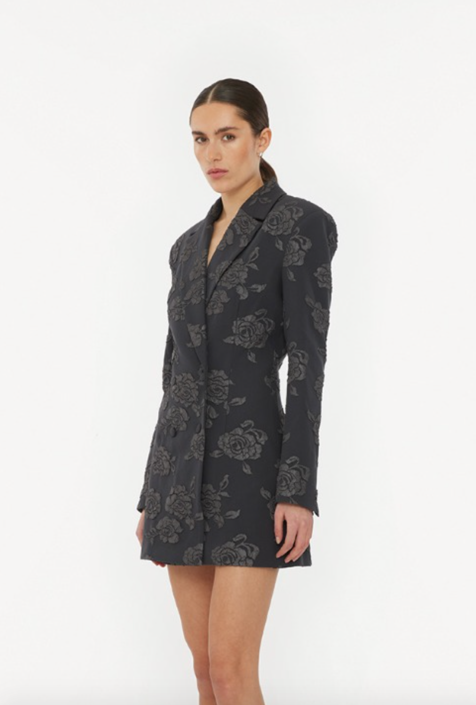 3D Flower Blazer Dress