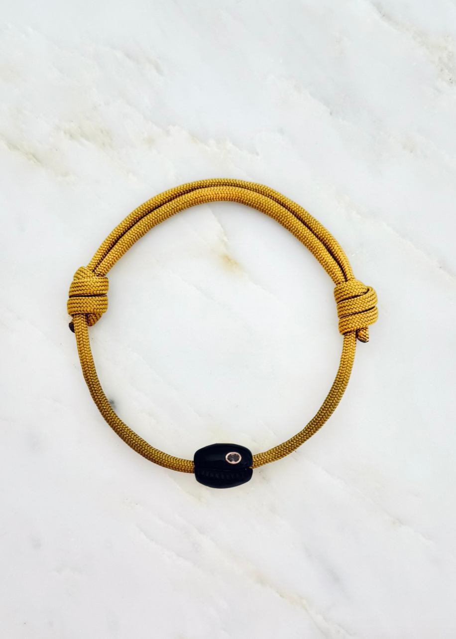 Blue Tiger Eye & Garnet Cowry Bead Anklet