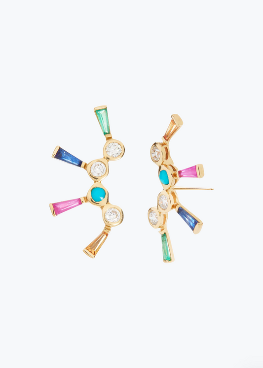Rainbow Burst Stud (Single)