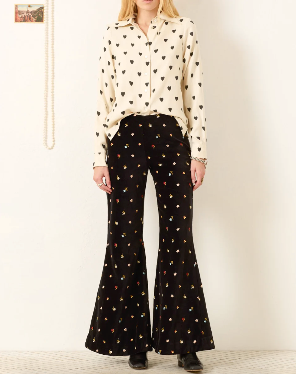 Charlie Onyx Bouquet Pants