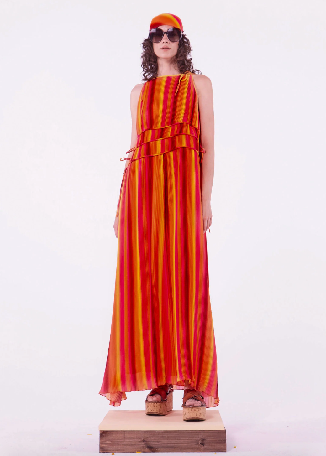 Shawna Pleated Maxi Dress