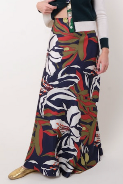 Silk Nola Floral Maxi Skirt