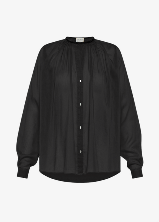 Bohemian Voile Shirt in Black