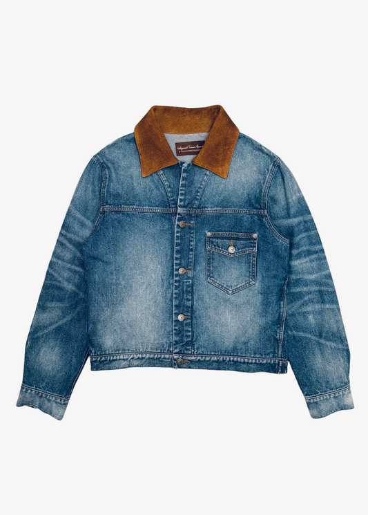 Western Denim Suede Jacket