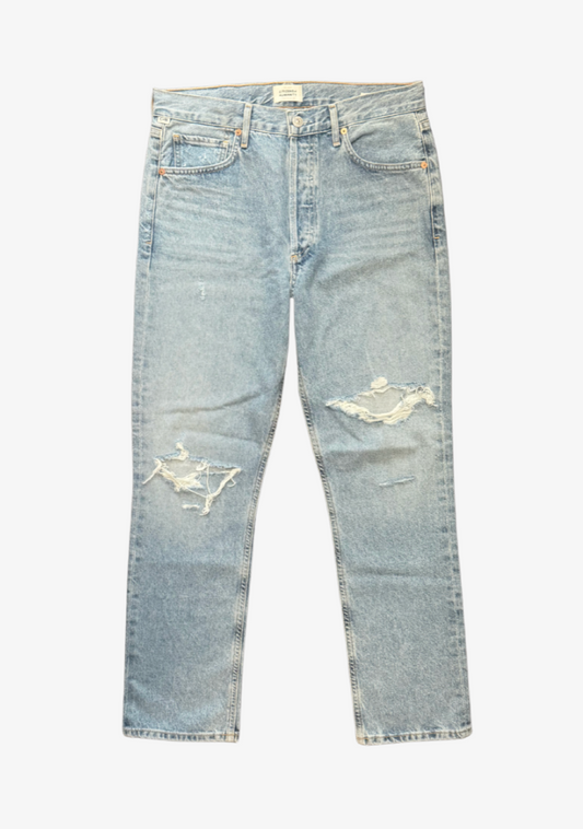 Charlotte High Rise Straight in Moondust