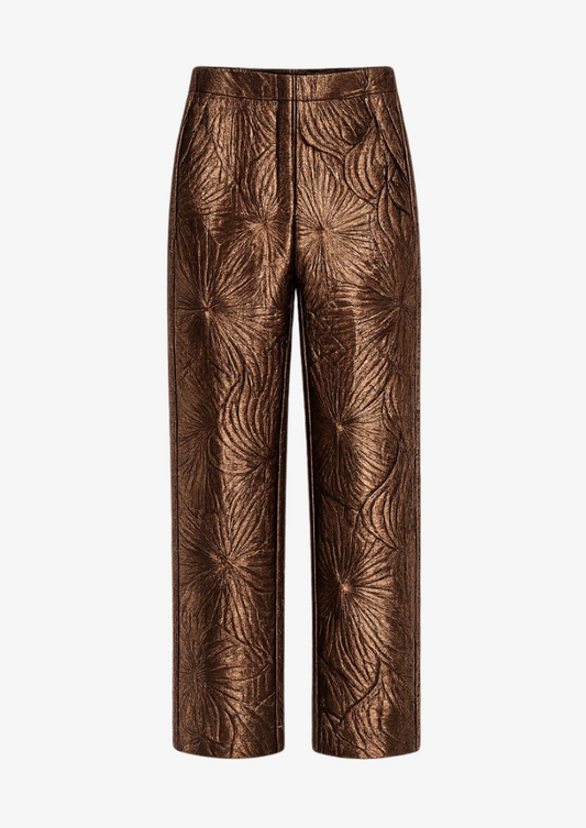 "Golden Sunrise" Jacquard Pants