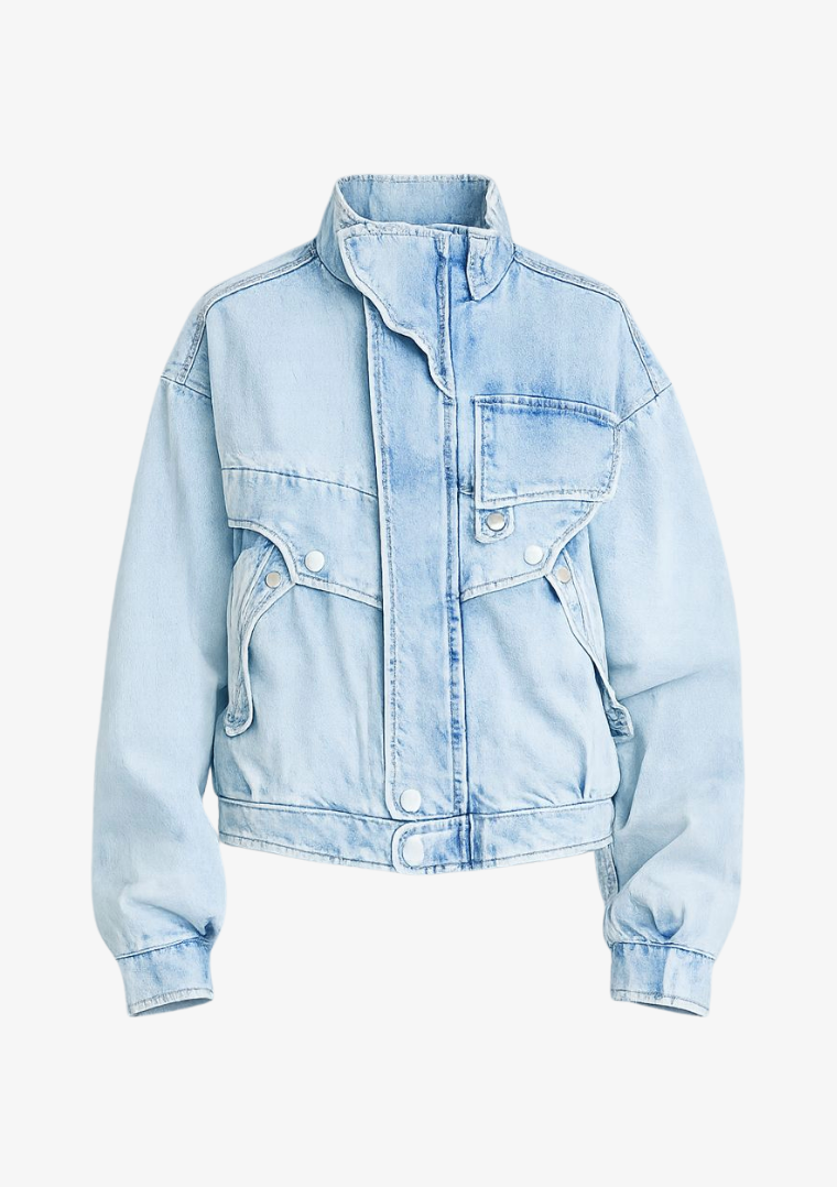 The Bree Oversize Denim Bomber