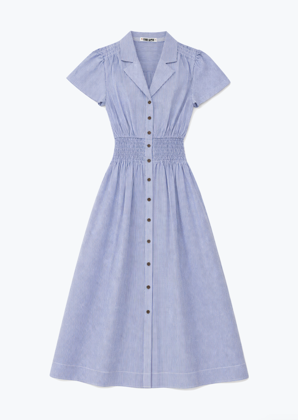 Naomi Striped Cotton Dress