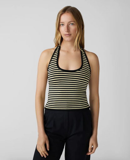 Pop Stripe Halter