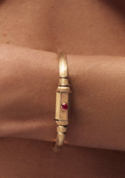 Ruby Baby Locket Bracelet
