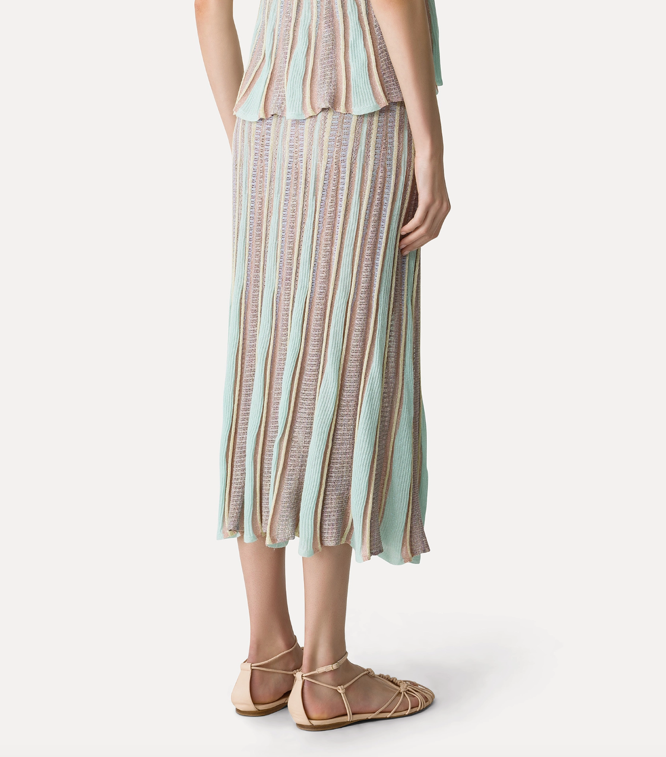 Les Folies Lamé Jacquard Tulip Skirt