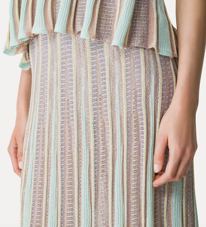 Les Folies Lamé Jacquard Tulip Skirt