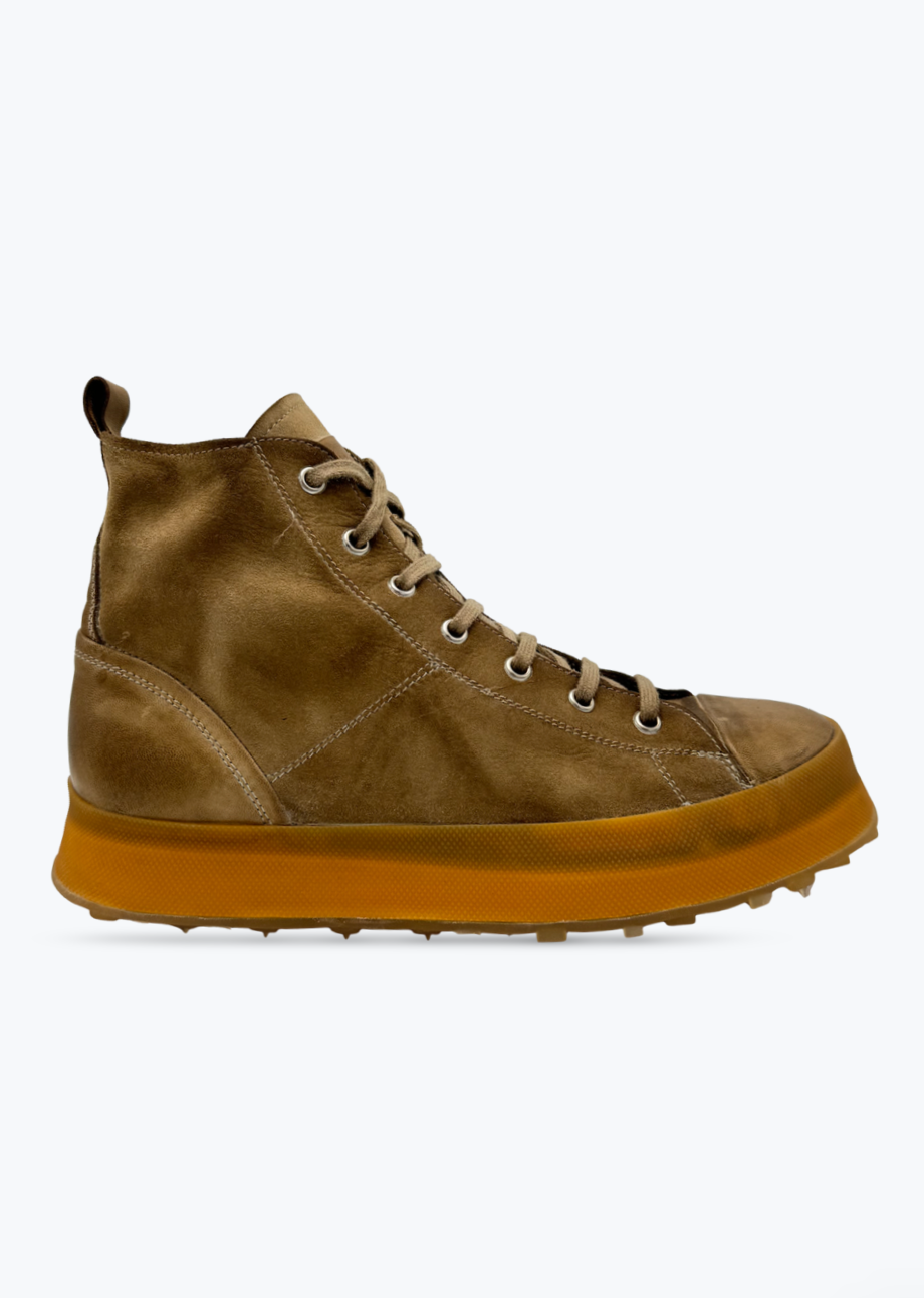 Shoto Melody High Top Sneakers in Vintage Cigar