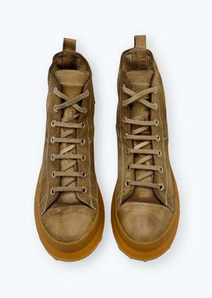 Shoto Melody High Top Sneakers in Vintage Cigar