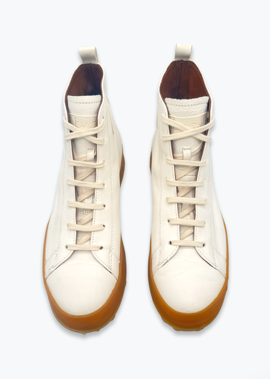 Shoto Melody High Top Sneakers in White